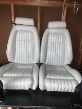 1987-1993 Ford Mustang Gt Convertible White Leather Seats
