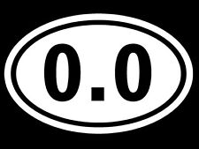 0.0 Oval Decal I Dont Run Marathon Running Vinyl Funny Car Truck Bumper Sticker