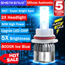Blue 9007 Hb5 Led Headlight Bulb Hi-lo Beam C6 For Mitsubishi Endeavor 2004-2011