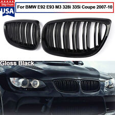 Gloss Black Front Kidney Grill Grille For Bmw E92 E93 M3 328i 335i Coupe 07-10