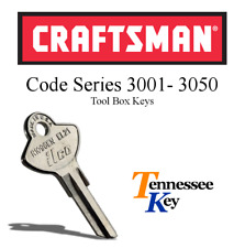 Craftsman Tool Box Keys Select Your Key Code  Series 3001 - 3050