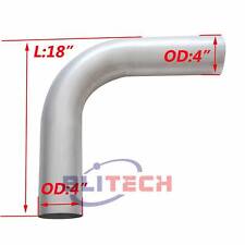 4 Inch Odod 90 Degree Aluminized Exhaust Elbow Pipe 18 Inch Arms Truck Tube