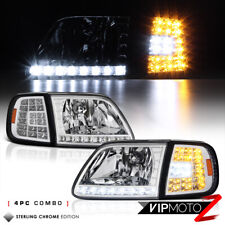 For 97-03 Ford F150 Expedition Chrome 3rd Gen Led Corner Signal Lamp Headlight