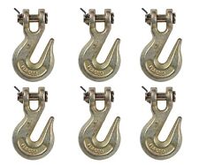 6x Clevis Grab Hook Tow Chain End G70 14 Flatbed Trailer Tie Down Hauling Rig