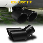Car Rear Exhaust Pipe Tail Muffler Tip Auto Accessories Replace Kit Black Auxito