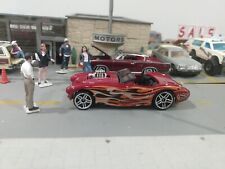 2004 Hot Wheels - Austin Healey - Red W Flames - Camouflage 2000