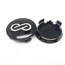 4pcs 62 Mm For Enkei Racing Black Silver Alloy Wheel Center Rim Caps Hub Caps