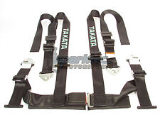 Takata Drift Ii Snap-on Seat Belt Safety Harness Black 2 Shoulderlap 4-point