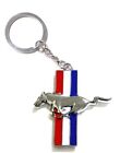 Mustang Chrome Pony Horse Key Chain Fob Ring Keychain Gt 500 Cobra Roush Saleen