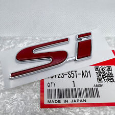 Red Si For Honda Civicegep3fg2 Bumper Trunk Grill Emblem Decal Sticker Badge
