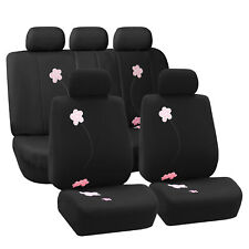 Car Seat Cover For Cars Trucks Suvs Vans Floral Design - Full Set