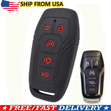 Silicone Key Case For Ford Mustang F-150 Explorer Edge Remote Fob Shell Cover