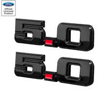 1979-1993 Ford Mustang 5.0 Exterior Fender Trunk Emblems In Black Red - Pair