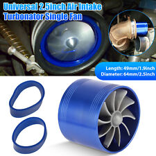 Universal 2.5in Turbo Cold Air Intake Hose Single Fan Turbonator Fuel Gas Saver
