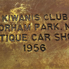 1956 Morristown Kiwanis Club Florham Park Antique Auto Club Car Show Aaca Plaque