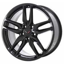 20 Chevrolet Corvette Wheel Rim Factory Oem 5641 2014-2019 Gloss Black