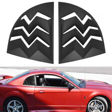 Matte Black Side Window Louver Quarter Scoop Gt Lambo For 1999-2004 Ford Mustang