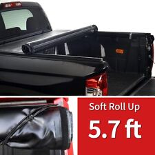 5.7ft Soft Roll Up Tonneau Cover For 2011-2018 Dodge Ram 1500 2500 3500 67.4