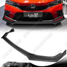For 22-24 Honda Civic 4-door T-r Matt Black Front Bumper Lip Body Kit Spoiler