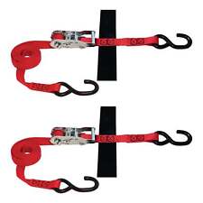 Snap-loc 1 In X 8 Ft S-hook Ratchet Strap Tie-down 2500 Lb 2-pack