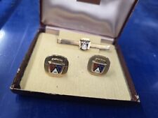 Nos 1940s 50s 60s Ford Cufflinks Set With Tie Bar 1950 1951 1952 46 47 48 49