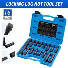 16pc Metric And Sae Lug Nut Master Key Set For Spline Star Hex Locking Lug Nuts