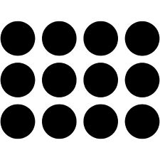 12 Circle Pack 2 Vinyl Decal Car Window Sticker Shapes Art Circles Dots Dot