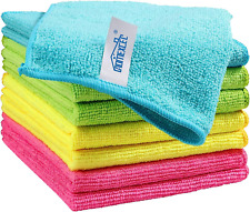 Microfiber Cleaning Cloth8 Pack Cleaning Ragcleaning Towels With 4 Color Assor