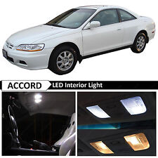 10x White Led Interior Lights Package Fits 1998-2002 Honda Accord Coupe