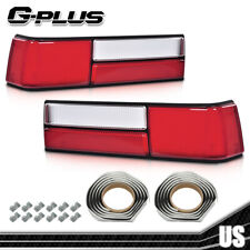 New Fit For 1987-1993 Ford Mustang Taillight Taillamp Lens Left Right Pair Set