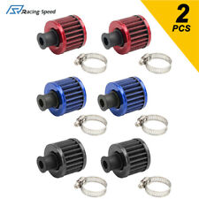 2pcs 12mm Air Filter Cold Air Intake Filter Breather Turbo Vent Air Intake Filte