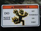Fire Funny Tool Box Warning Sticker - Must Have - Gold - Snapon Mac Dewalt