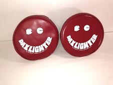 Kc Daylighter Vintage 6 Fog Light Covers Very Rare Red Excellent Condition