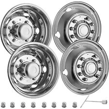 For Ford F450 F550 19.5 05-19 10 Lug Stainless Dually Wheel Simulators Bolt On