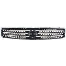 Grille For 2009-2011 Nissan Maxima Chrome Shell With Painted Dark Gray Insert