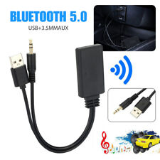 Universal Auto Car Parts Wireless Bluetooth Aux Audio Receiver Adapter Kit Black