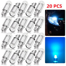 20x Led W5w Car Trunk Interior Map License Plate Light Bulb Ice Blue T10 194 168