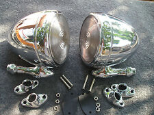 New Pair Of Chrome Vintage Style Dummy Spot Lights 