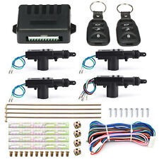Car Power Central Lock Kit With 4 Door Lock Actuators 2 Remote Central 12v I2f4