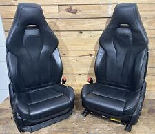 Oem 2014-2018 Bmw X5 X5m M F85 Black Leather Front Seat Seats Set