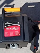 Winch Master Lock Electric Portable 2000lb 12v Trailer Truck Car Boat
