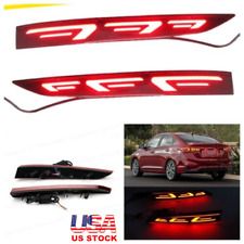 Fit For Hyundai Accent 2018-2019 Red Led Rear Bumper Reflector Light Brake Lamp