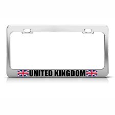 United Kingdom Uk England Chrome License Plate Frame Tag Holder