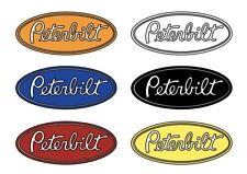 Peterbilt Oval High Quality Vinyl Decal Sticker Truck Multiple Sizes And Colors