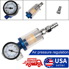 14 Spray Gun Digital Paint Air Pressure Regulator Gauge Water Trap Filter New