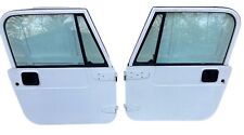 Jeep Wrangler Yj Oem Full Hard Doors White 87-95 Gray Panels Very Clean W Key