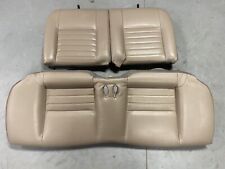1999-2000 Ford Mustang Coupe Medium Parchment Tan Leather Rear Seats Used Oem