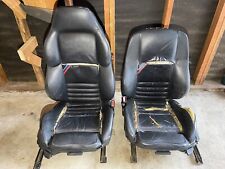 Bmw E36 M3 Vader Seats Pair Black Manual Non-heated - Missing One Headrest