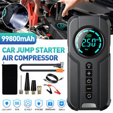 Car Jump Starter With Air Compressor 1000a Battery Power Bank Charger Emergency