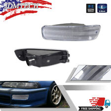 For 92-93 Acura Integra Dc Jdm Frosted Clear Bumper Light Blinker Parking Signal